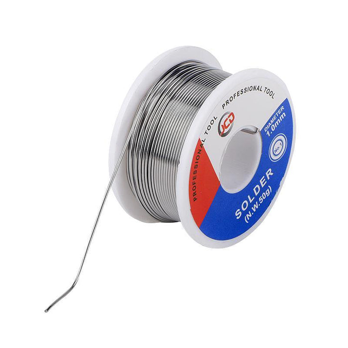 JCD 50G Solder Wire 60/40 FLUX 2.0% 0.6/0.8/1.0/1.2/1.5MM Tin Lead Tin Wire Melt Rosin Core Solder Soldering Wire Roll