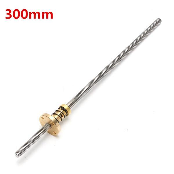 Machifit T8 Lead Screw 100/200/300/400/600mm 8mm Lead Screw with Anti-Backlash Nut