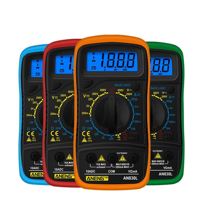 ANENG AN830L Digital LCD Multimeter Profissional Electric Voltmeter Ammeter AC DC OHM Volt Tester Pocket Multimeters