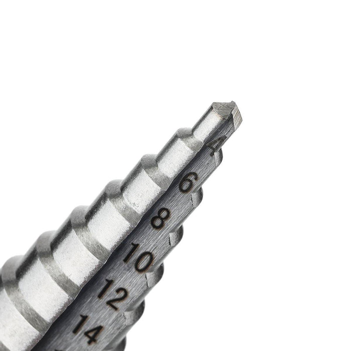 Drillpro 4-12/20/32mm HSS Hex Shank Step Drill Bit High Step Steel Hole Cutter