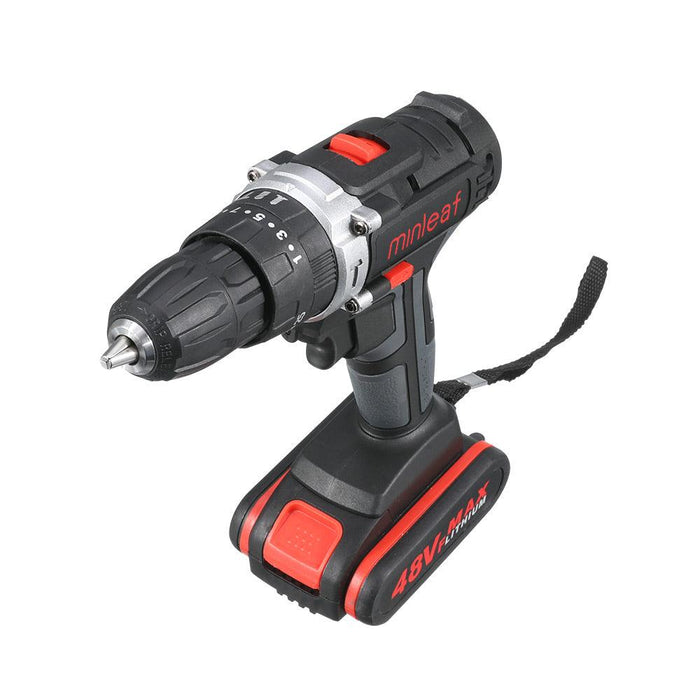 Topshak TS-ED1 Cordless Electric Impact Drill Rechargeable Drill Screwdriver W/ 1 or 2 Li-ion Battery