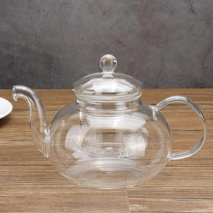 Glass Teapot 600-1000ML Coffee Pot With Stainless Steel Glass Filter Infuser