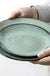 Creative Western Food Plate Vegetable Plate Kiln Change Peacock Green Bowl