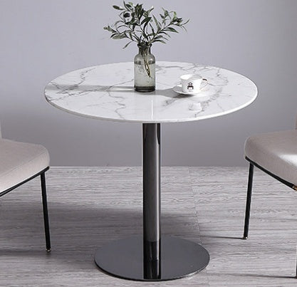 Chair Marble Small Round Table Table And Chair Iron Art