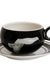 Creative Women's Ceramic Coffee Cup And Saucer Set