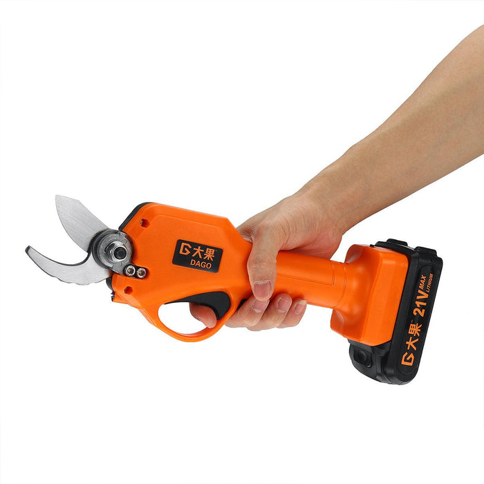 Cordless Pruning Shears Electric 21V Battery Cordless Secateur Branch Cutter Pruning Shears