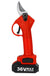 36V 25mm 1.3AH Cordless Electric Branch Scissor 2 Li-ion Batteries Pruning Shear Pruner Electric Pruning Shear (Red)