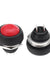 4Pcs Waterproof Button Switch Momentary Off/On Push Button Switch Red 12mm