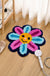 Feblilac Cute Floral Colorful Flower Tufted Bath Mat