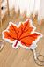 Feblilac Red Maple Shape Bath Mat Leaf Soft Tufted Non-slip Bathroom Rug Mats