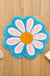 Feblilac Cute Floral Pink Blue Yellow Daisy Flower Tufted Bath Mat