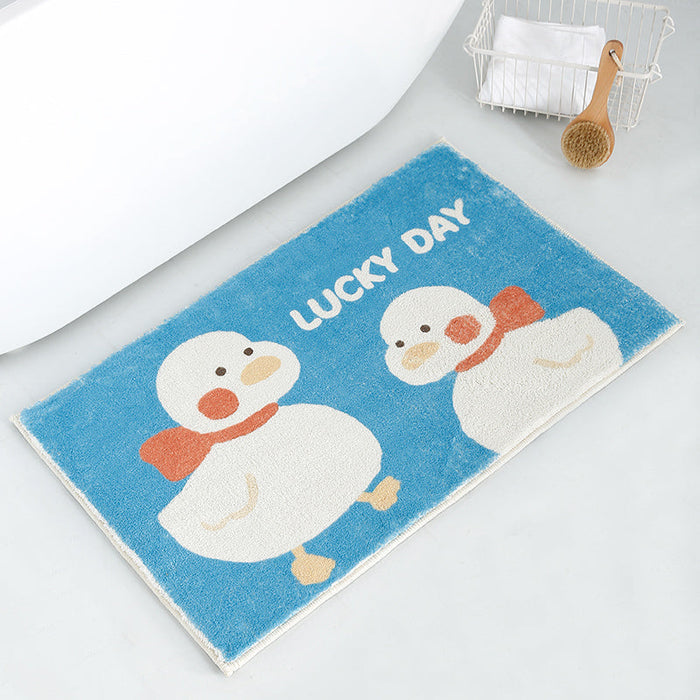 Lucky Pick Smile Face Bath Mat