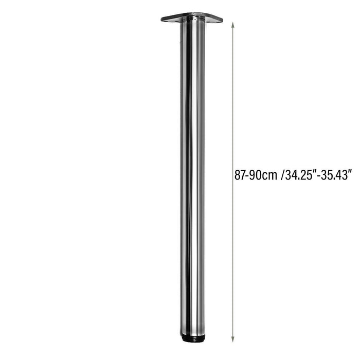 1PCS Table Leg 87-90CM Stainless Steel Bar Adjustable Home Furniture Support Part (87-90cm)