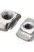 Drillpro 50pcs M3 T Sliding Nut Zinc Plated Carbon Steel T Sliding Nut for 2020 Aluminum Profile