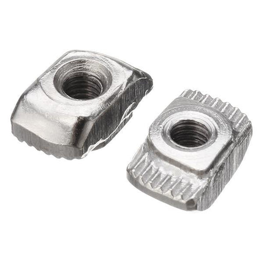 Drillpro 50pcs M3 T Sliding Nut Zinc Plated Carbon Steel T Sliding Nut for 2020 Aluminum Profile