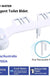 Dual Nozzle Portable Bidet Toilet Seat Attachment Non-Electric Mechanical Fresh Cleaning Device