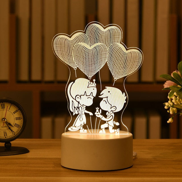 Acrylic Led Night Light - Okeihouse