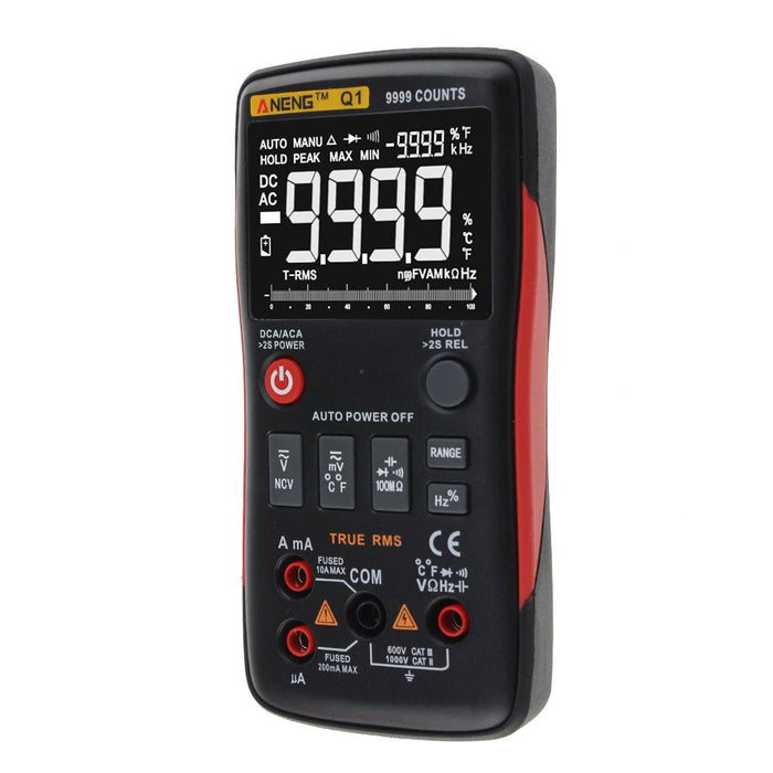 ANENG Q1 9999 Counts True RMS Digital Multimeter AC DC Voltage Current Resistance Capacitance Tester