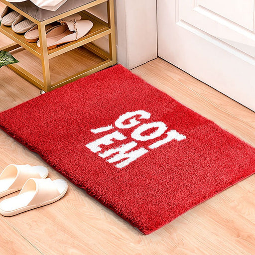 Feblilac Fun Quotation Mat for Bathroom Bedroom Front Door, Got En Rug