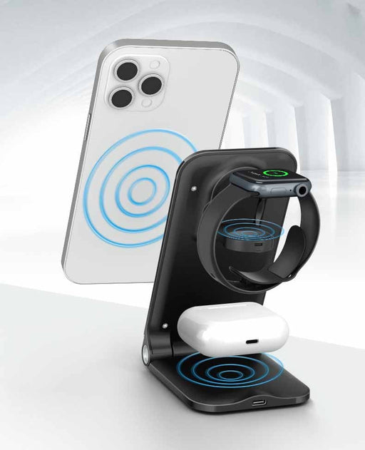 Desktop Vertical Multifunctional Three-in-one Wireless Charger