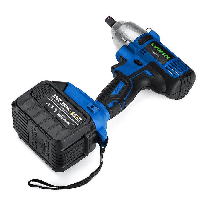 388VF 38800mAh 1/2 inch Cordless Electric Impact Brushless Wrench Driver Hand Drill with Li-ion Battery