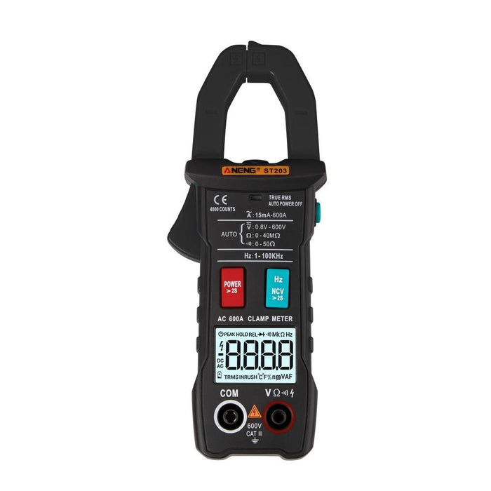 ANENG ST203 4000 Counts Full Intelligent Automatic Range True RMS Digital Multimeter Clamp Meter AC/DC Voltage NCV Resistance Auto Range Flashlight