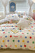 Cute Floral Rabbit Cotton Four-piece Set Pastoral Cotton Quilt Cover Bed Sheet Three-piece Set