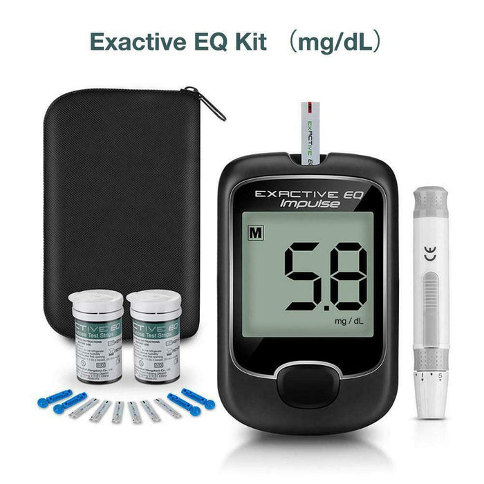 Blood Glucose Monitor Diabetes Testing Blood Sugar Meter With Test Strips Kit