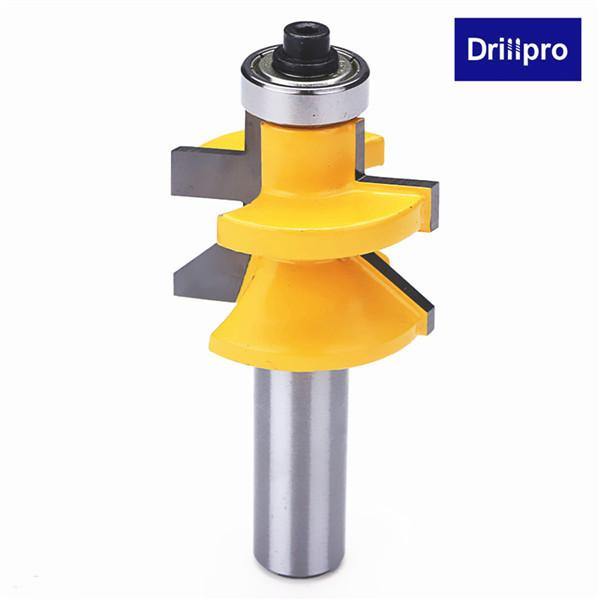 Drillpro RB34 1/2 Inch Shank Matched Tongue Groove V-notch Router Bit