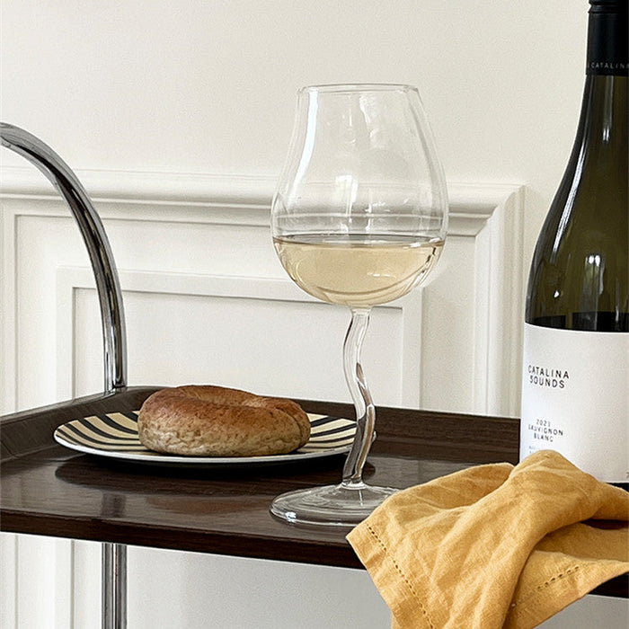 Fashion Household Wine Transparent Goblet Glass
