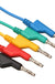 DANIU 5Pcs 1M 4mm Silicone Banana Plug to Crocodile Alligator Clip Test Probe Lead Wire Cable