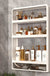 Bathroom Wall Mounted Shelf Multifunctional Toiletries Storage Rack Kitchen Seasoning Bottle Storage Rack Cosmetics Organizer