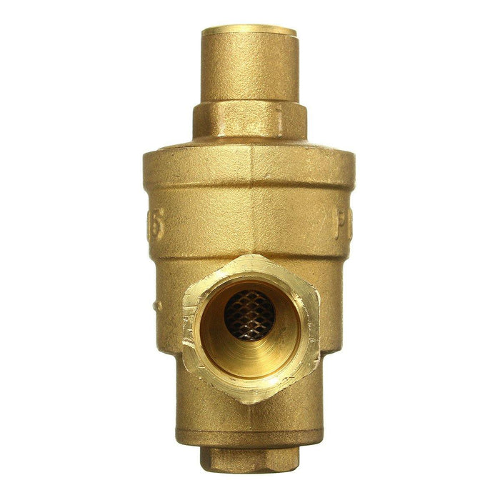 Adjustable DN15 Bspp Brass Water Pressure Reducing Valve with Gauge Flow