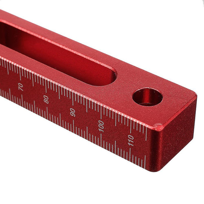 Drillpro Upgrade Aluminium Alloy 90 Degree 120x120mm Precision Clamping Square with Metric and Inch Scales Woodworking Machinist Square Positioning Right Angle Clamping Measure