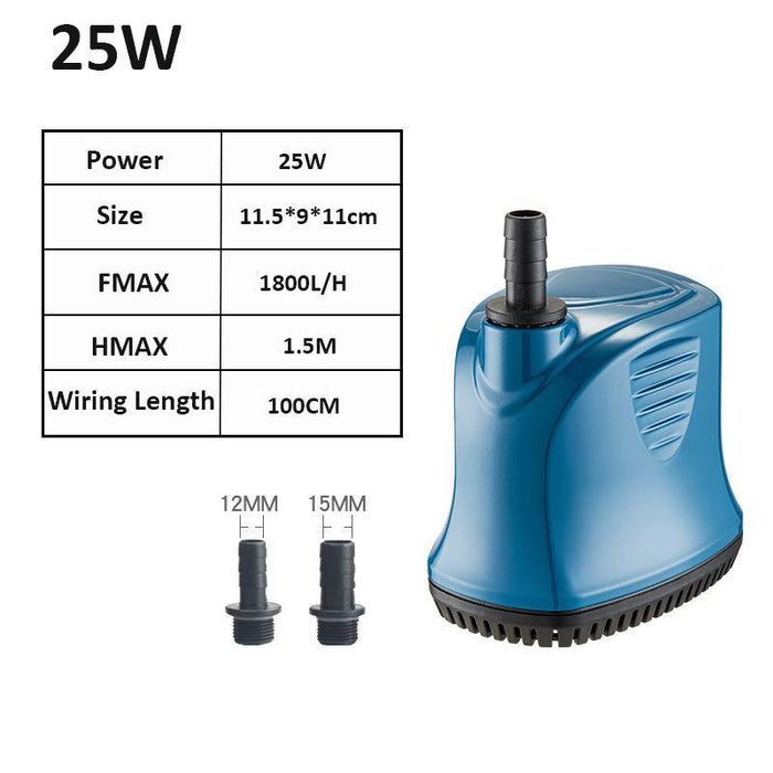 Low Noise 220V 55/45/25/7W 4500-560L/H Fish Tank Pond Aquarium Water Pump Submersible Water Fountain Pump Submersible Fountain Circulation Water Pump