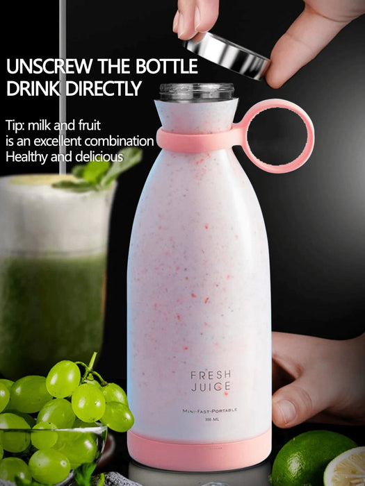 Portable Blender 350Ml Mini Portable Blender Smoothies 1400Mah FRESH JUICE Travel Electric Travel Portable Mixer Kitchen