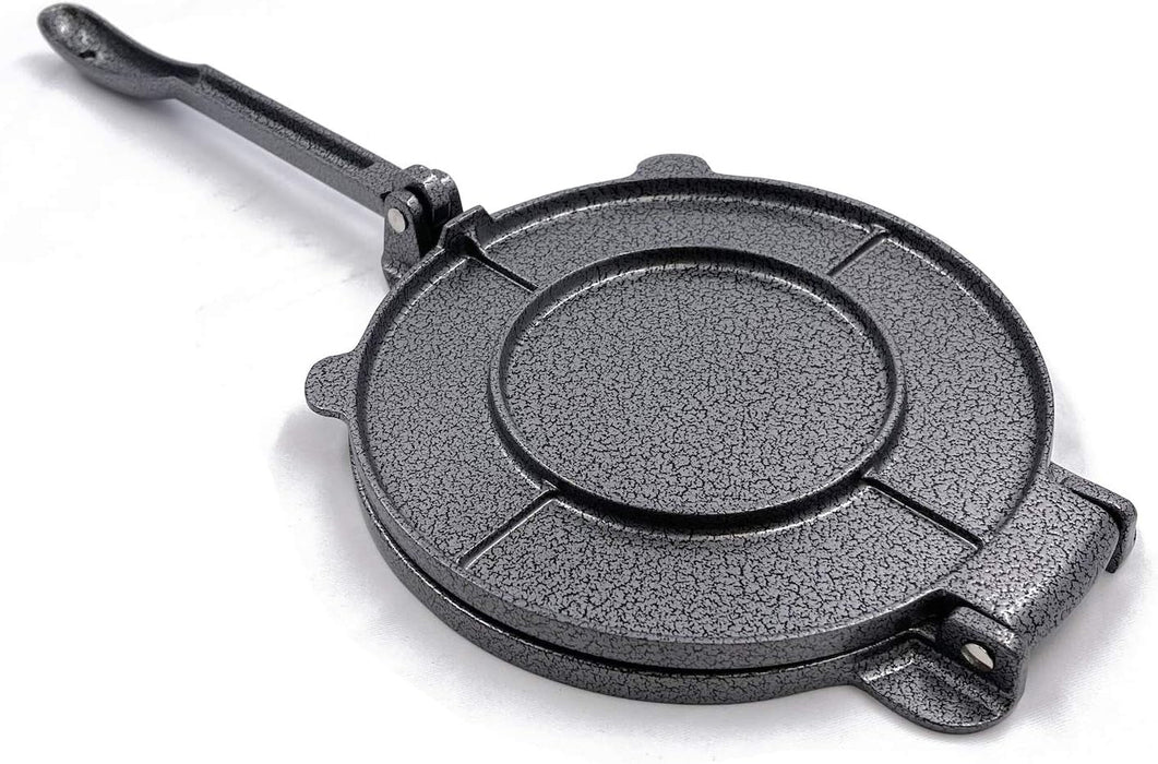 '- Gray Aluminum Tortilla Press 8" Wide 10" Handle Maquina Para Hacer Tortillas Maker Rotis Press Corn/Floyr Tortilla Dough Press [P/N: Et-Cook005-20-Gray]