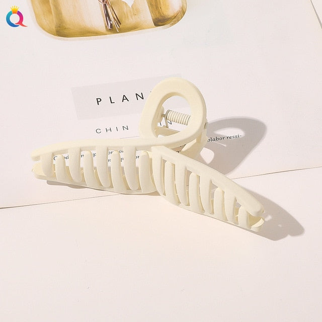 Frosted Plastic Hair Claw - Okeihouse