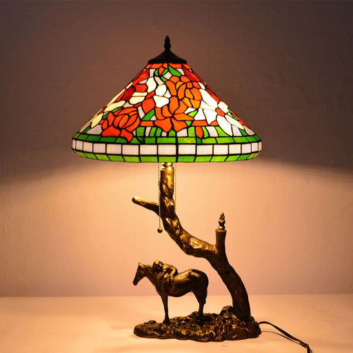 European Vintage Tiffany Table Lamp