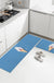 Feblilac White Polar Bear Ice Cream PVC Leather Kitchen Mat