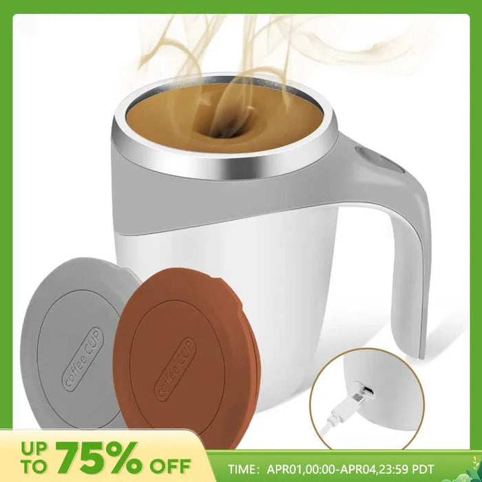 Automatic Stirring Magnetic Mug Rechargeable Model Stirring Coffee Cup Electric Stirring Cup Lazy Milkshake Rotating Cup