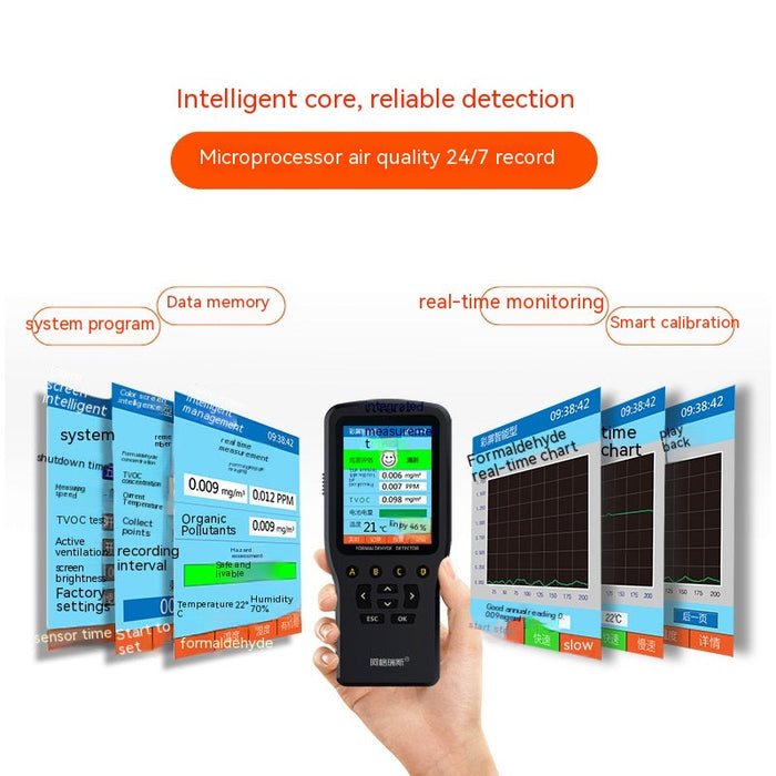 Formaldehyde Detector Domestic Indoor Professional Air Quality Monitoring