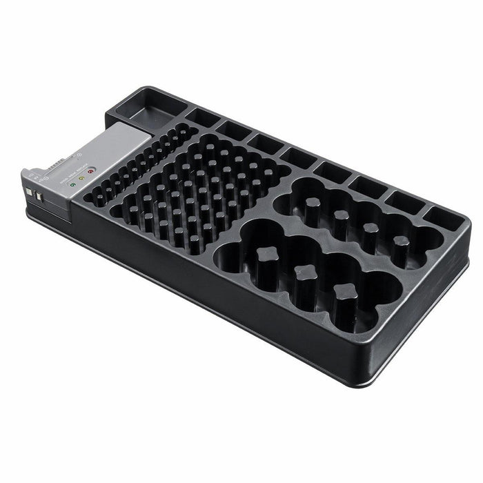 98Grids Battery Organizer Storage Holder with Removable Battery Tester Case