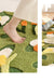 Feblilac Green Moss and Flowers Tufted Bath Mat