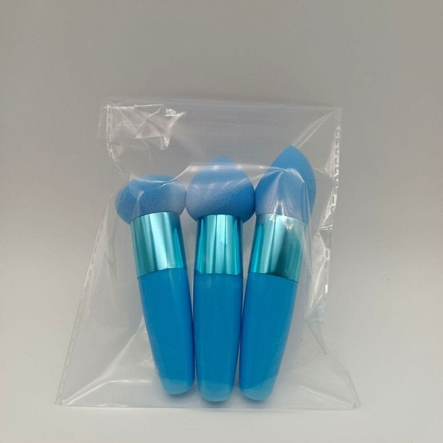 3Pcs Women Mushroom Head Brush Set - Okeihouse