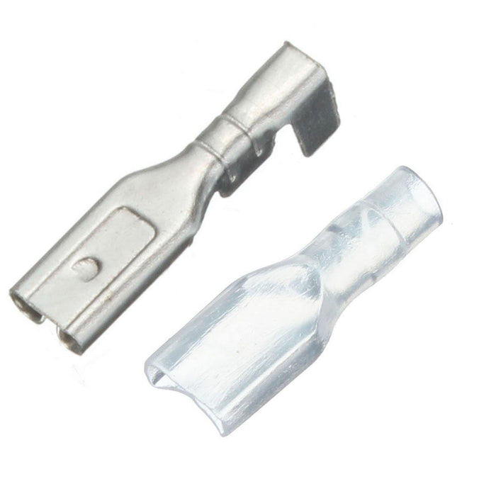 2.8mm 4.8mm 6.3mm Crimp Terminals Female Spade Connectors Insulating Sleeve Kit