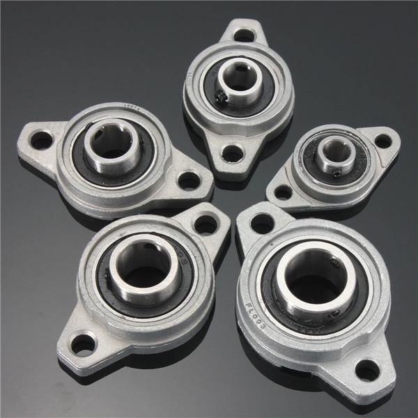 Machifit 8/10/12/15/17mm Bore Diameter Zinc Alloy Pillow Block Flange Linear Bearing KFL Series CNC