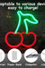 Cherry Neon Signs Led Signs Neon Light Red Room Decor Aesthetic Led Light Fruit Night Light for Bedroom Bar Hotel Party Game Room Wall Art Decoration