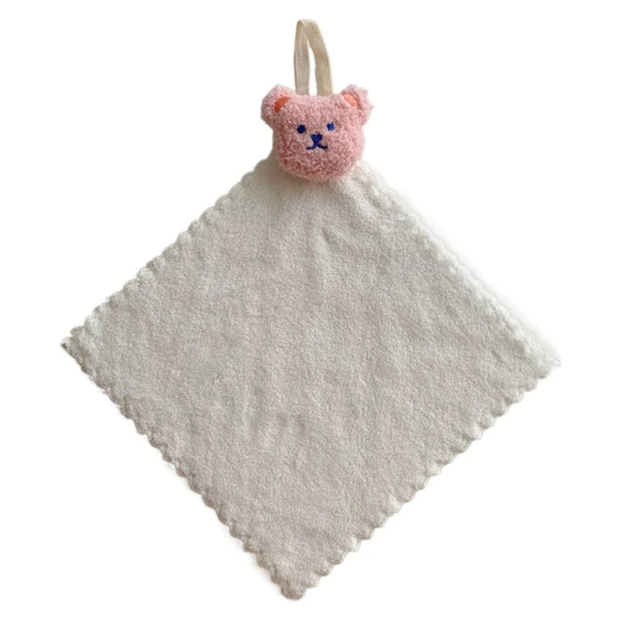 25X25Cm Soft Wiping Towel Baby Adult Face Towel Washcloths Quick Dry Bear Square Towel Kitchen Bathroom Wipe Cloths