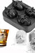 Creative DIY Three-dimensional 4-piece Silicone Skull Ice Cube Mold